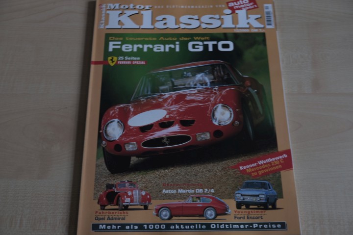 Deckblatt Motor Klassik (12/2000)